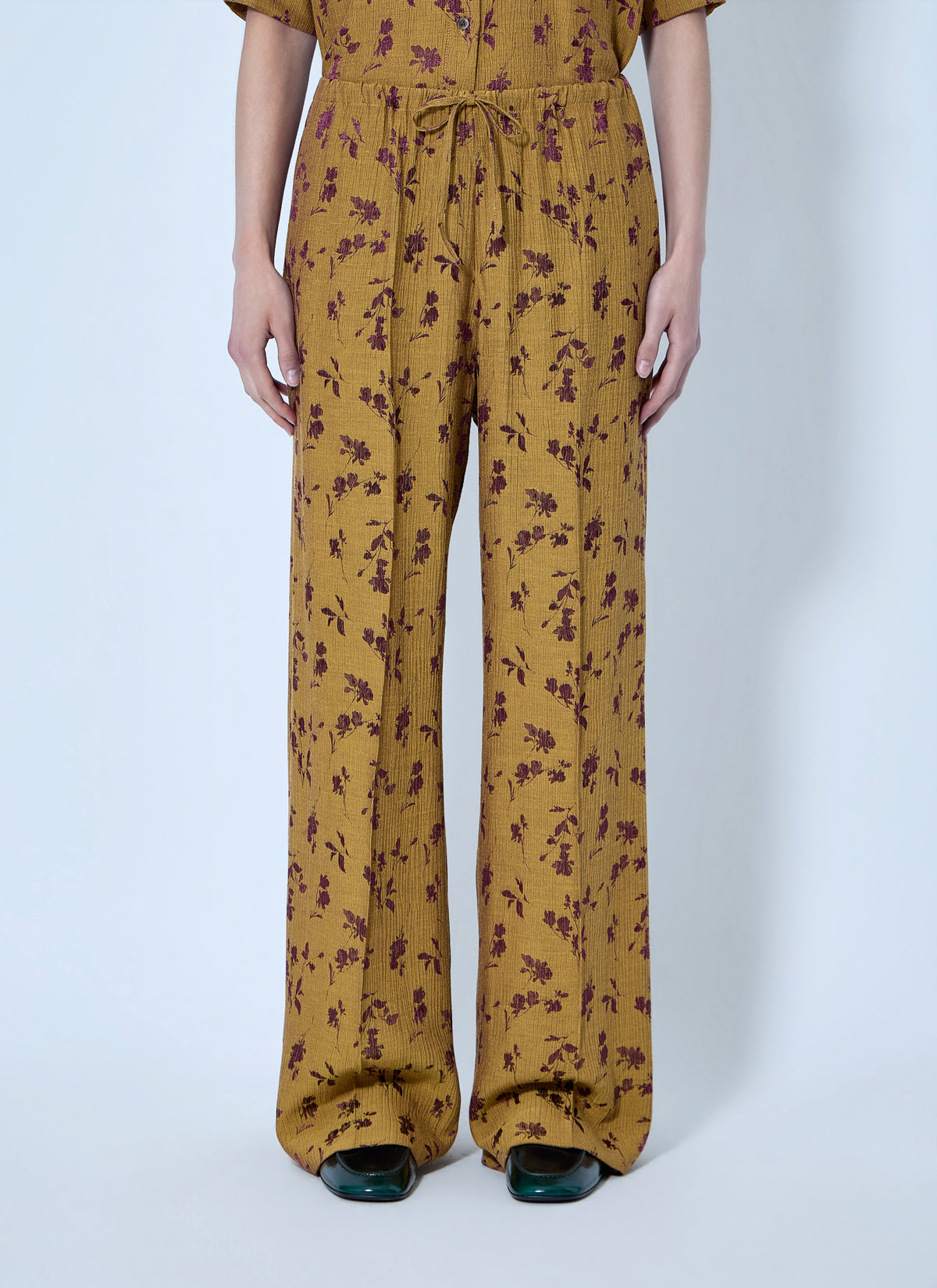 Dries Van Noten Women Floral Wide-Leg Trousers DRIES VAN NOTEN