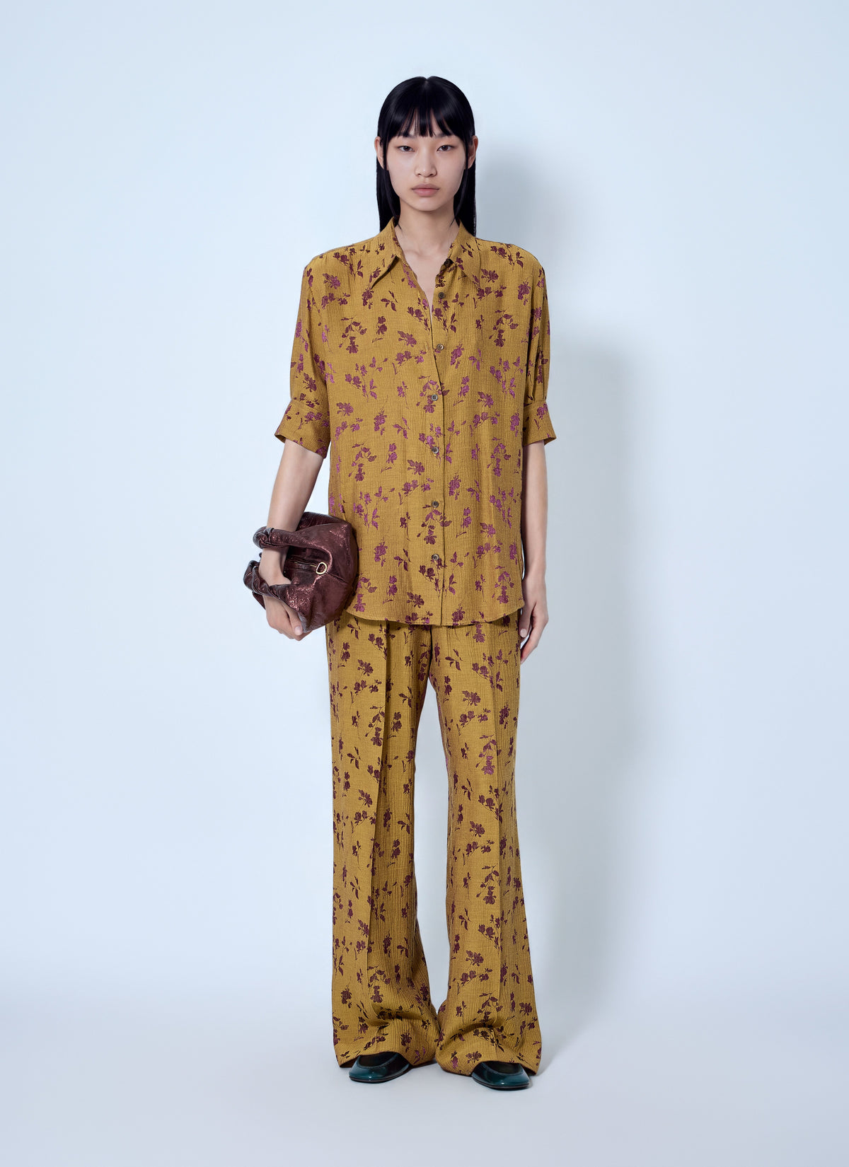 Dries Van Noten Women Floral Wide-Leg Trousers DRIES VAN NOTEN