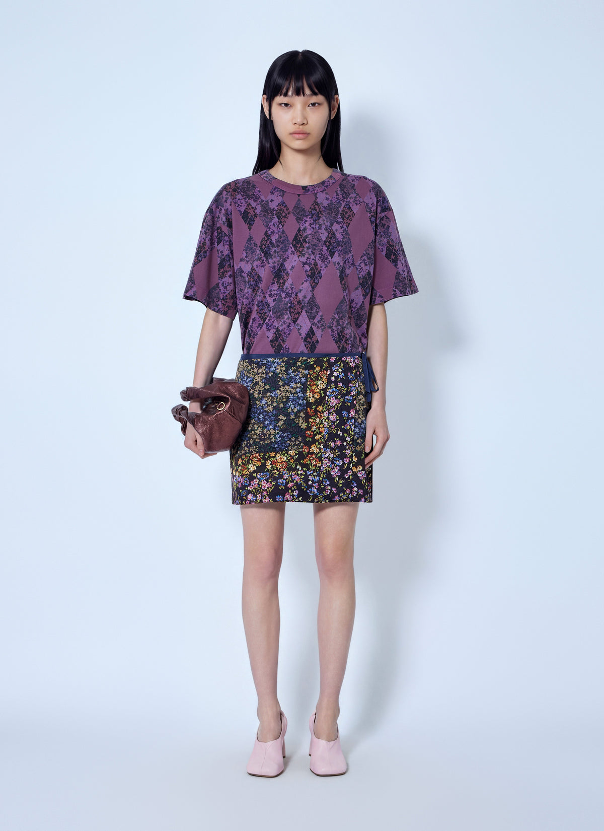 Dries Van Noten Women Argyle Print T-Shirt DRIES VAN NOTEN