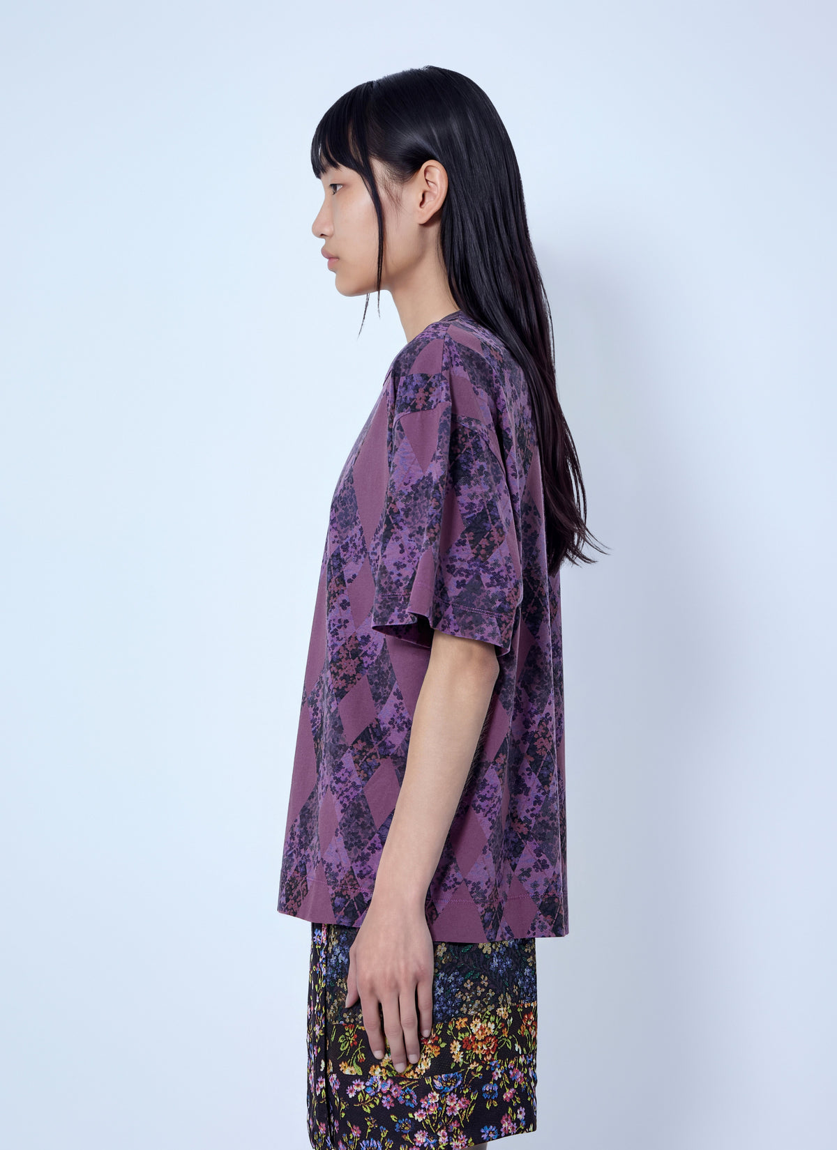 Dries Van Noten Women Argyle Print T-Shirt DRIES VAN NOTEN