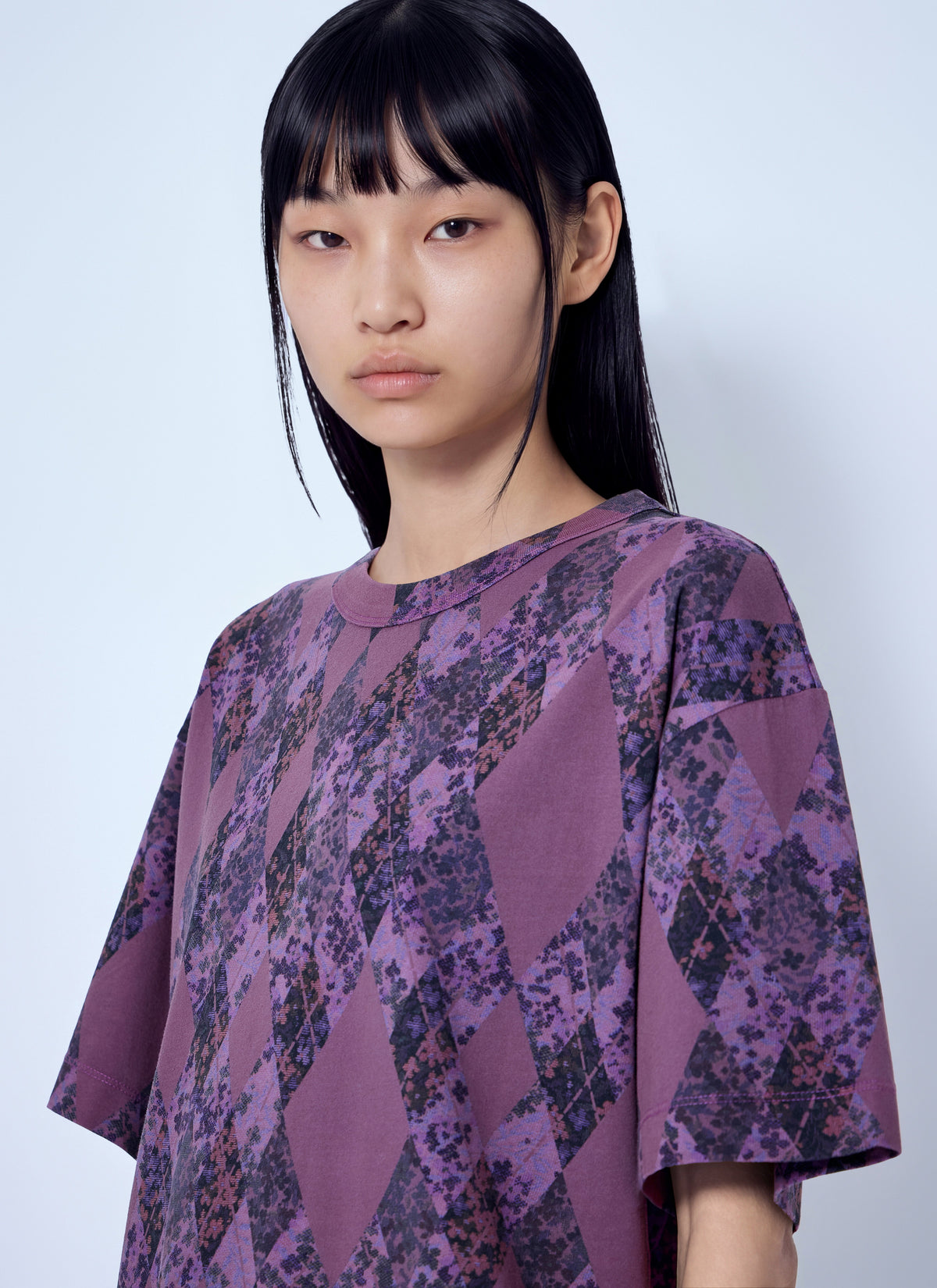 Dries Van Noten Women Argyle Print T-Shirt DRIES VAN NOTEN