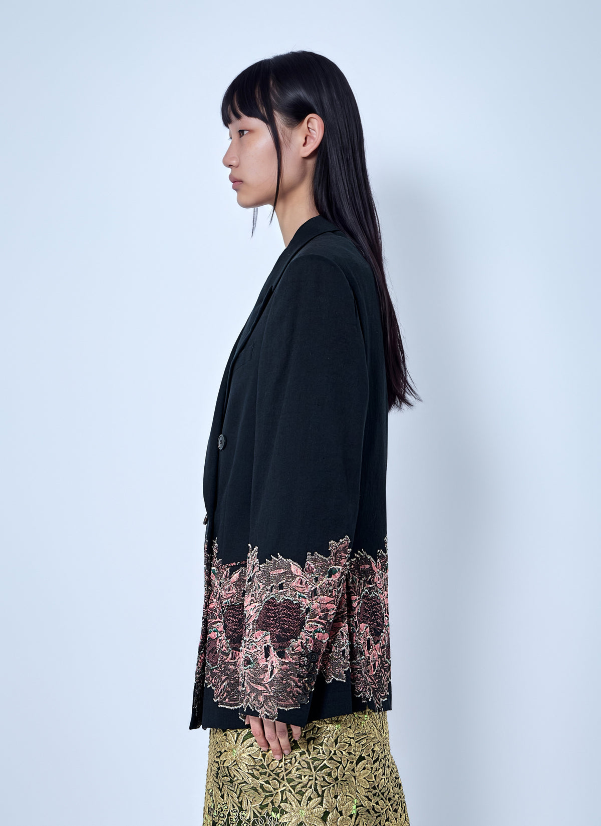 Dries Van Noten Women Embroidered Double-Breasted Blazer DRIES VAN NOTEN