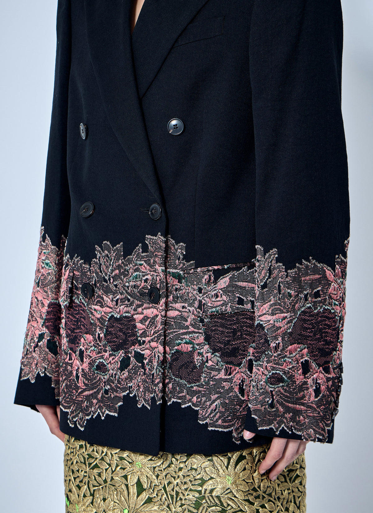 Dries Van Noten Women Embroidered Double-Breasted Blazer DRIES VAN NOTEN