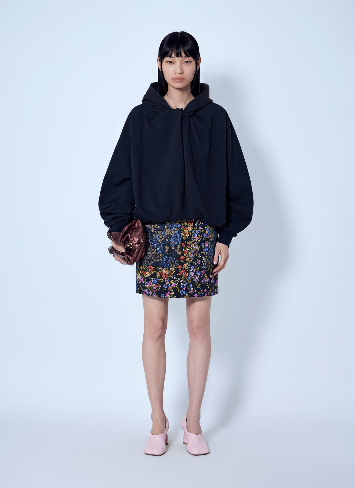 Dries Van Noten Women Relaxed Hoodie With Gathered Neckline DRIES VAN NOTEN