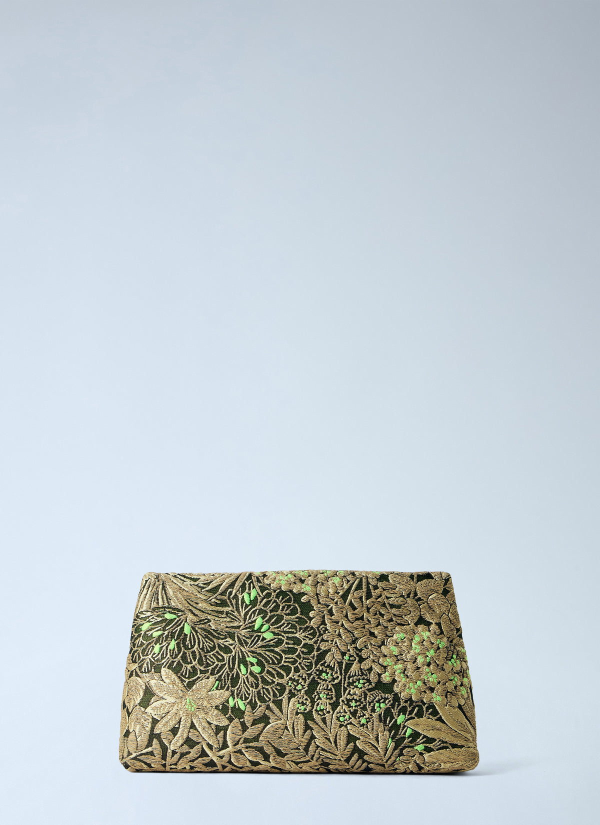 Dries Van Noten Women Floral Embroidered Clutch With Chain Strap DRIES VAN NOTEN
