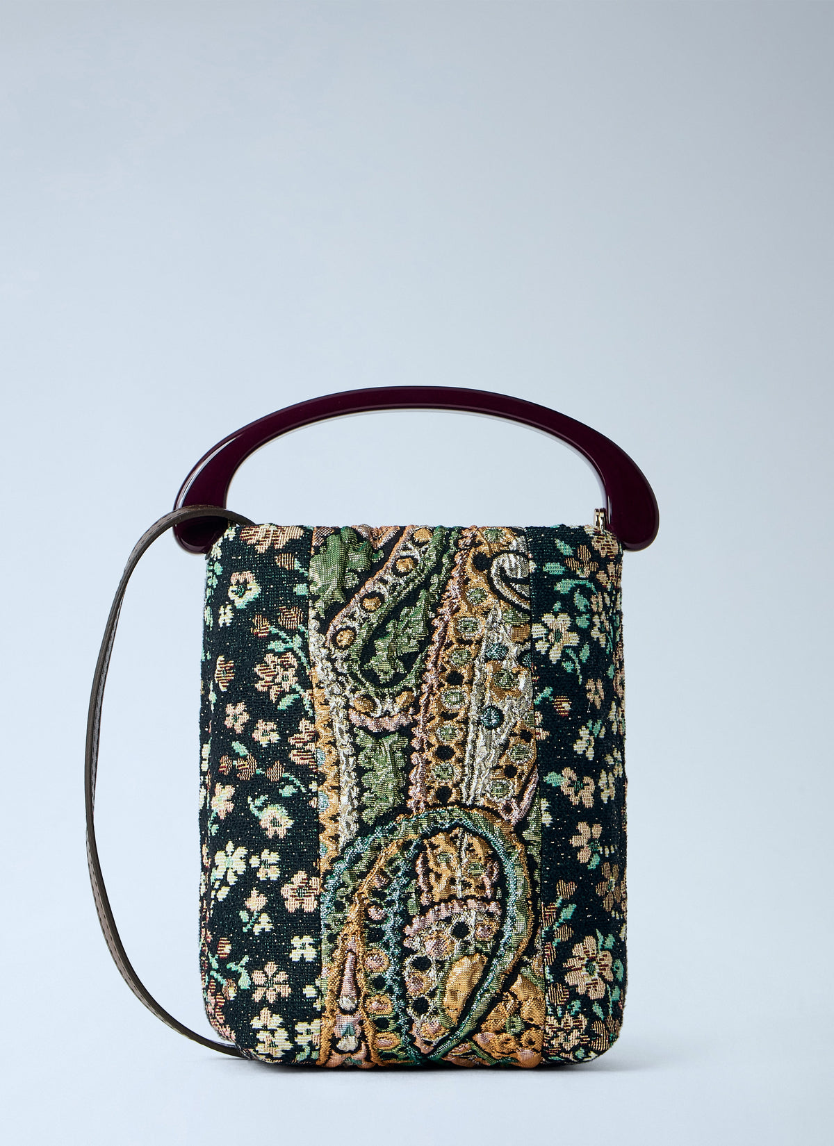 Dries Van Noten Women Micro Floral Jacquard Top-Handle Bag DRIES VAN NOTEN