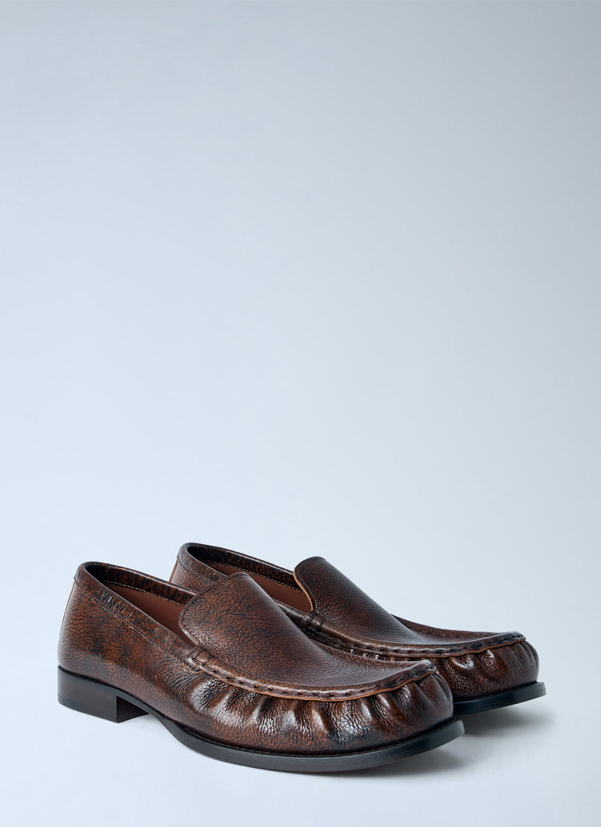 Dries Van Noten Women Pebbled Leather Loafers DRIES VAN NOTEN