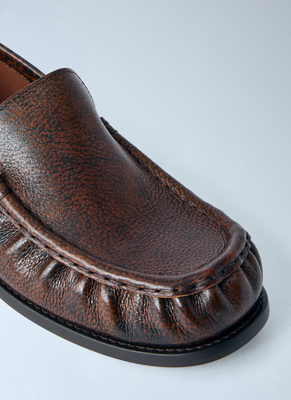 Dries Van Noten Women Pebbled Leather Loafers DRIES VAN NOTEN