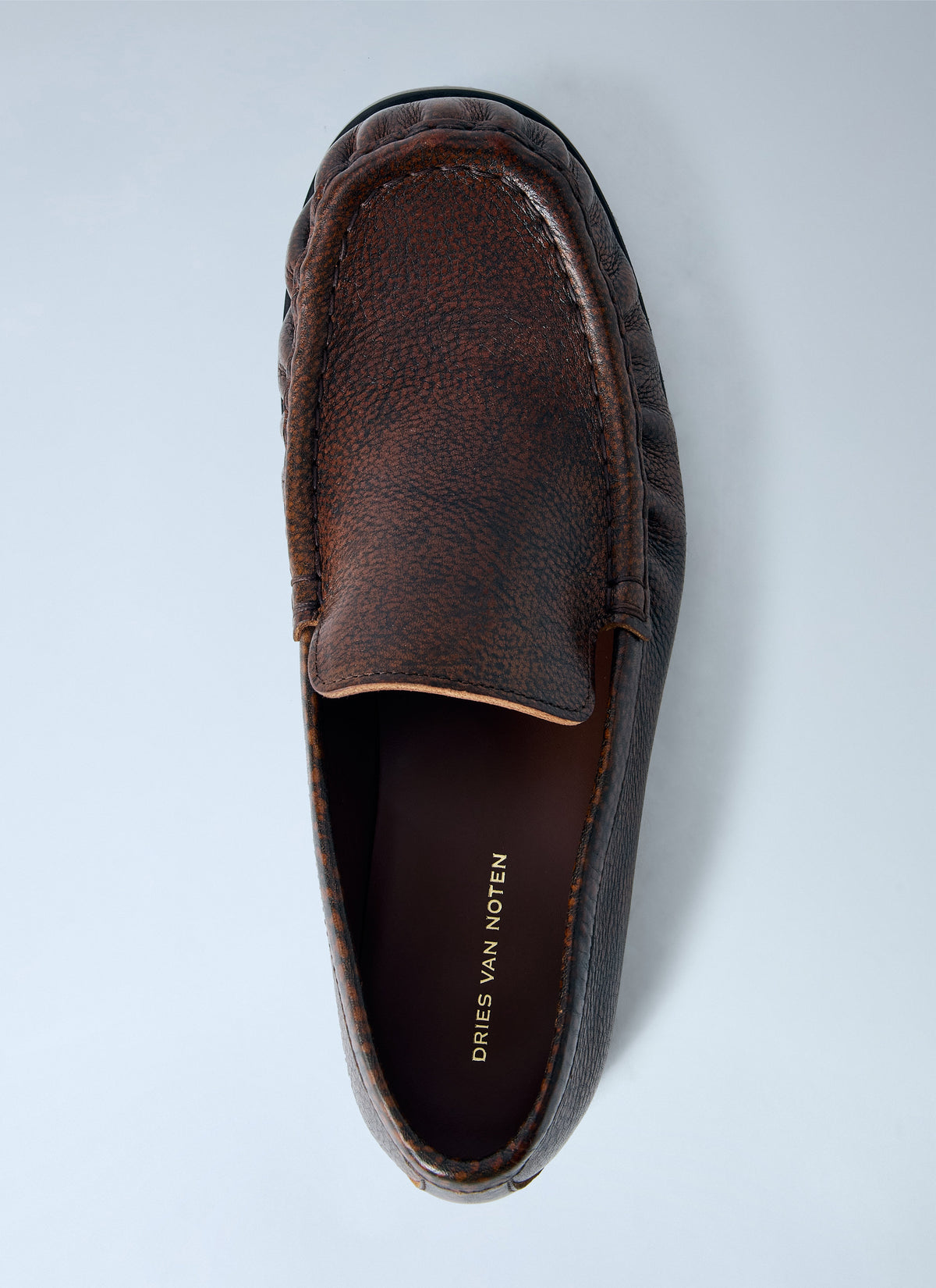 Dries Van Noten Women Pebbled Leather Loafers DRIES VAN NOTEN
