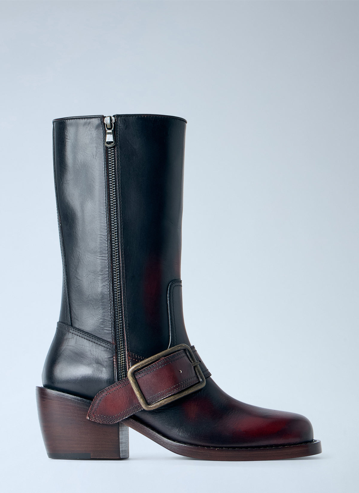 Dries Van Noten Women Leather Buckle Boots DRIES VAN NOTEN