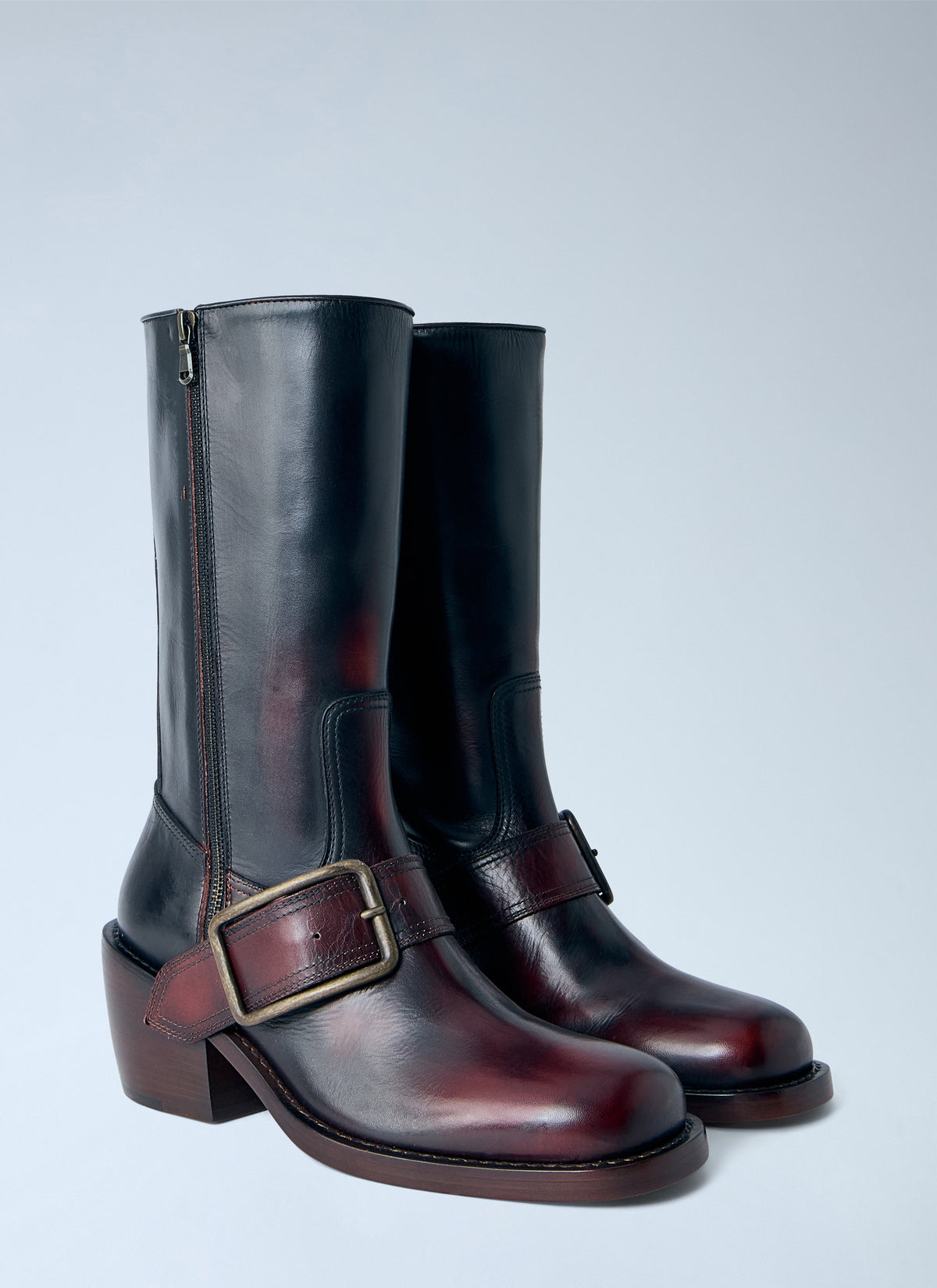 Dries Van Noten Women Leather Buckle Boots DRIES VAN NOTEN