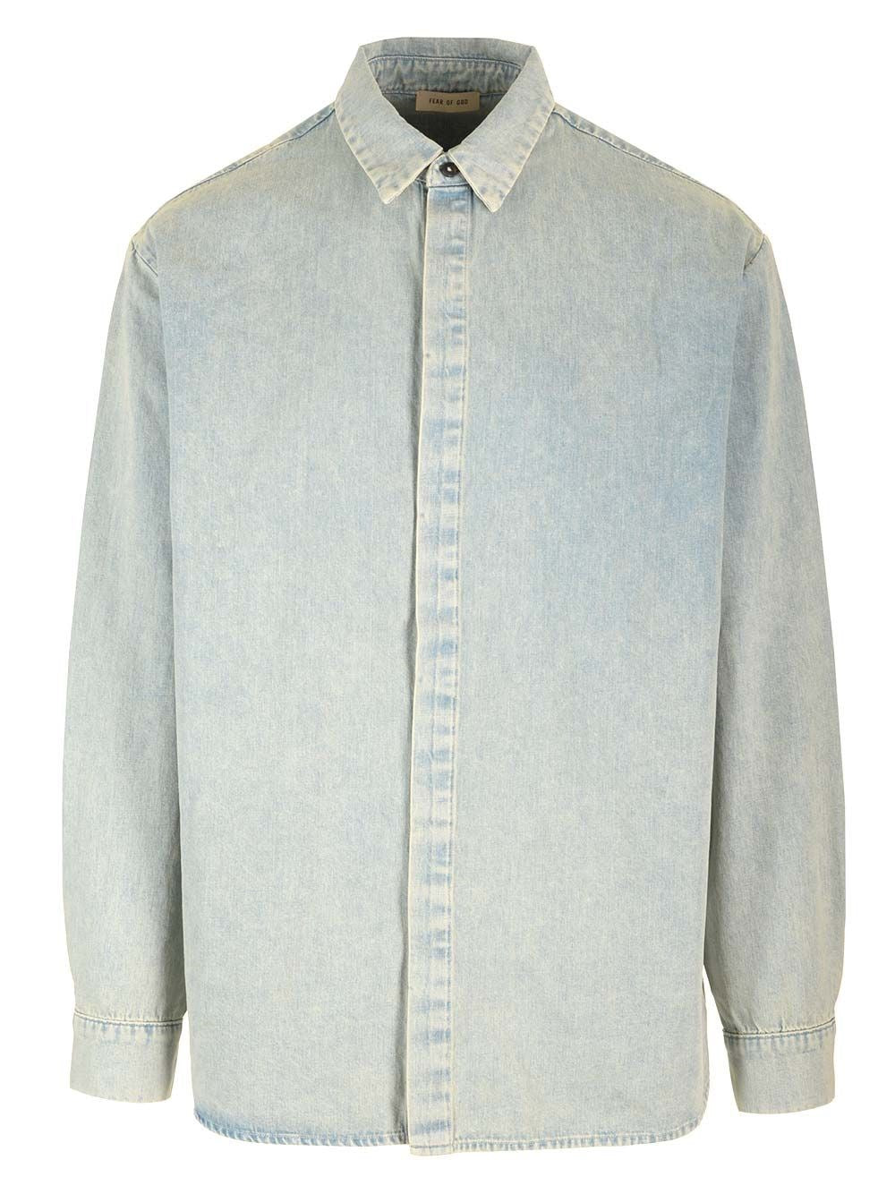 Fear Of God Men "Collection 8" Denim Shirt FEAR OF GOD