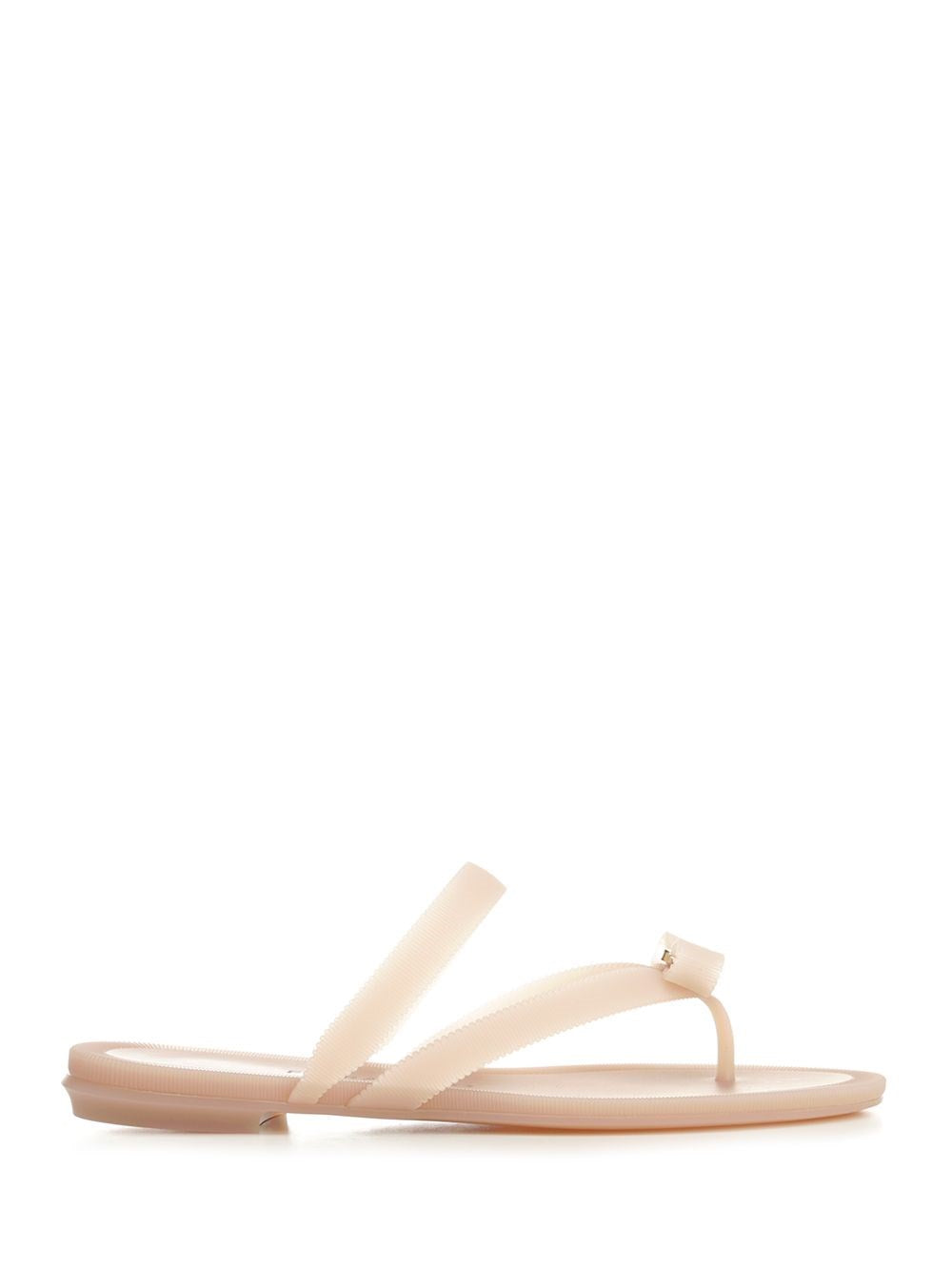 Ferragamo Women Vara Flip-Flops With Jelly Bow FERRAGAMO