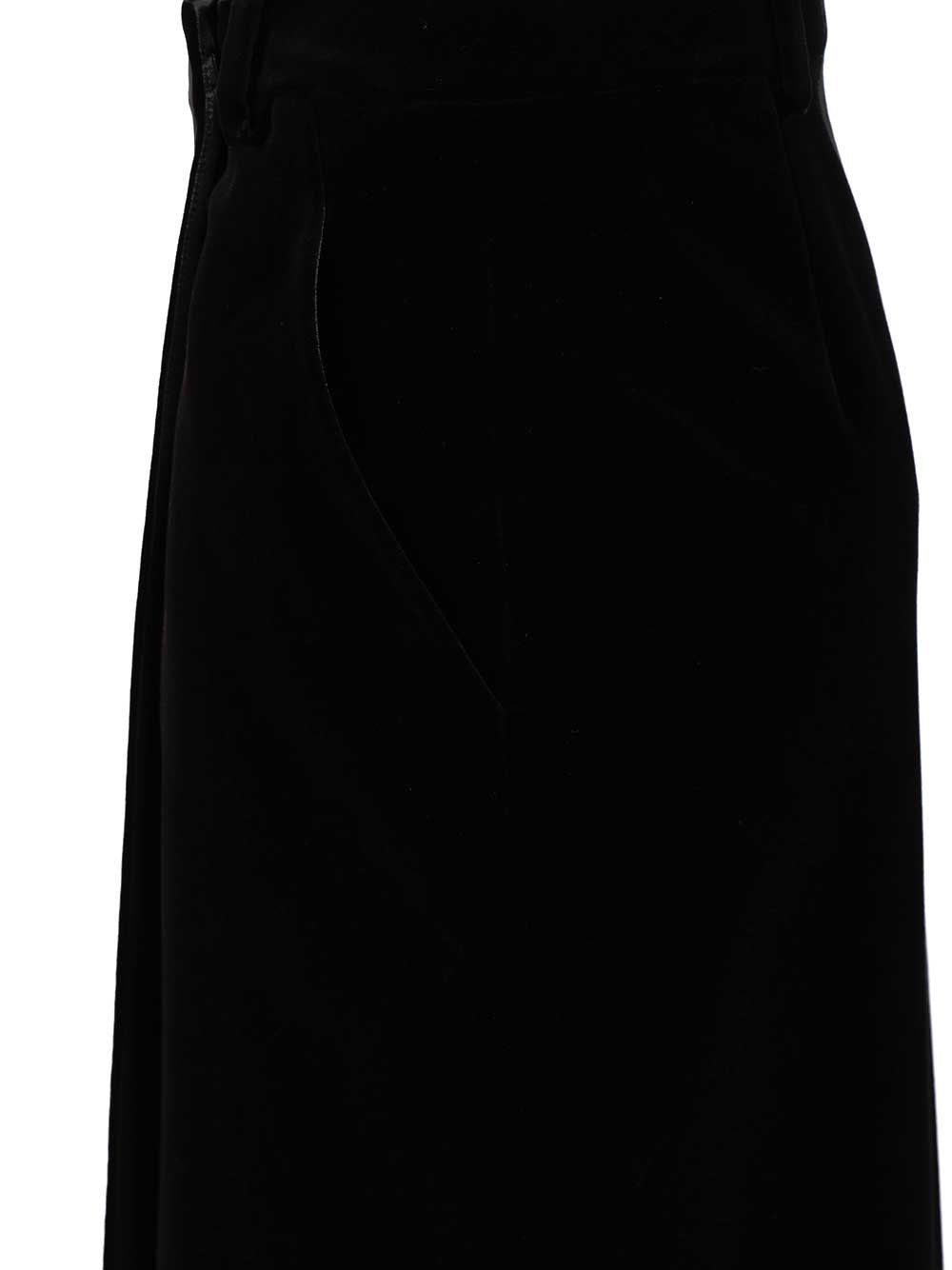 Saint Laurent Women Wrap Midi Skirt SAINT LAURENT