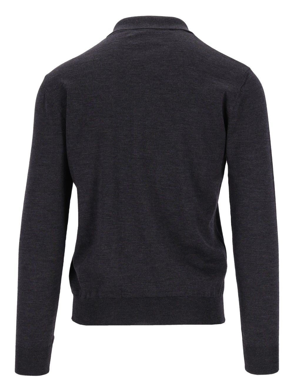 Valentino Garavani Men Wool Knit Polo Shirt VALENTINO GARAVANI