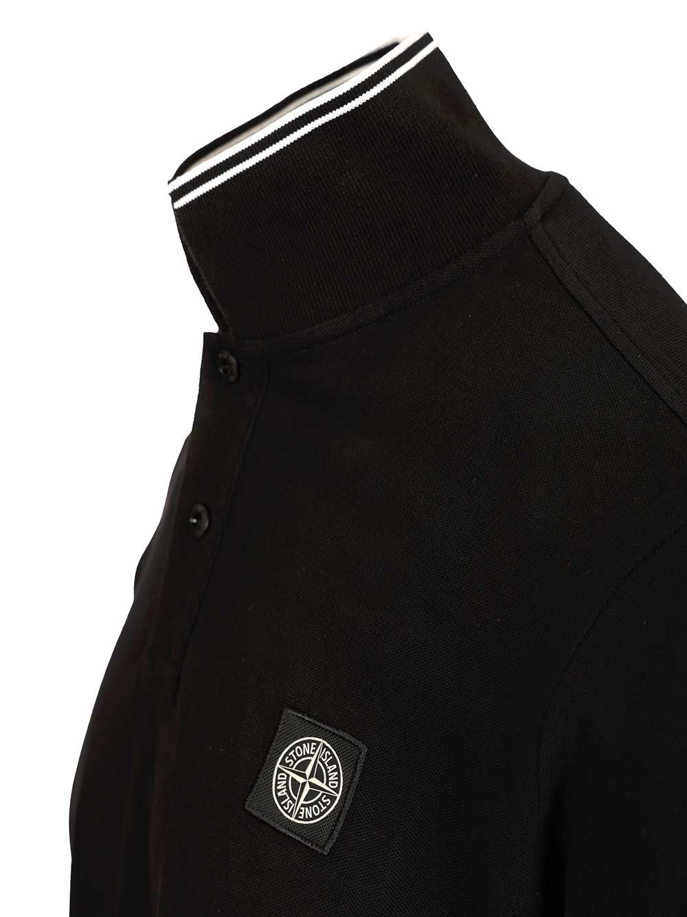 Stone Island Men Long-Sleeved Polo Shirt STONE ISLAND