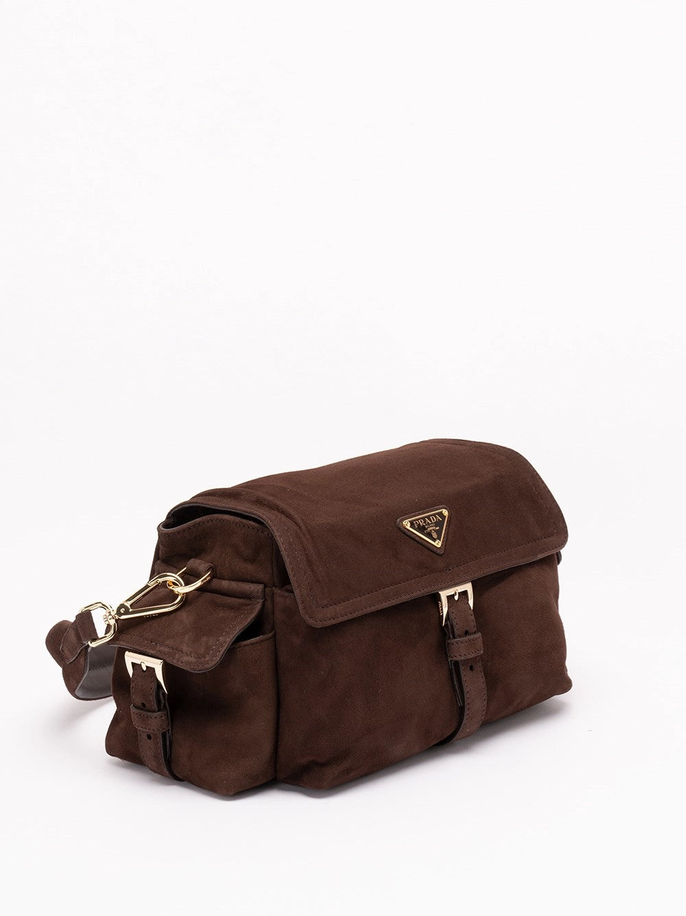 Prada Women Prada Explore Medium Suede Bag PRADA