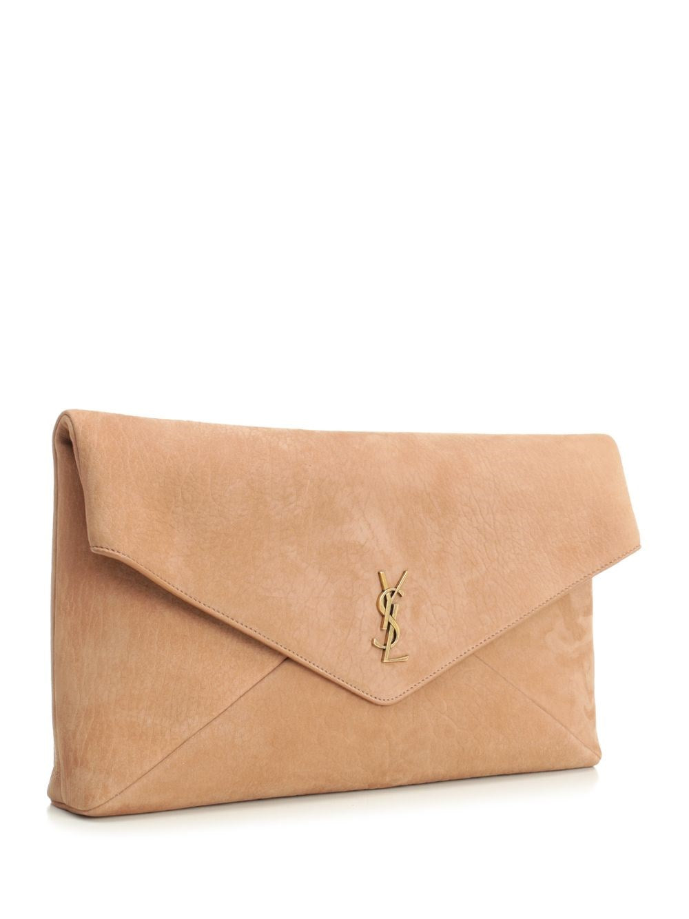 Saint Laurent Women Cassandre Envelope Clutch In Nubuck Leather SAINT LAURENT