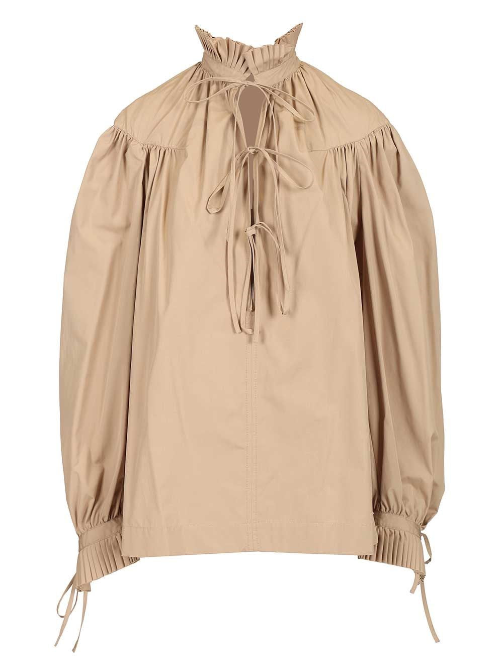 Dries Van Noten Women Cotton Poplin Blouse With Ruffles DRIES VAN NOTEN