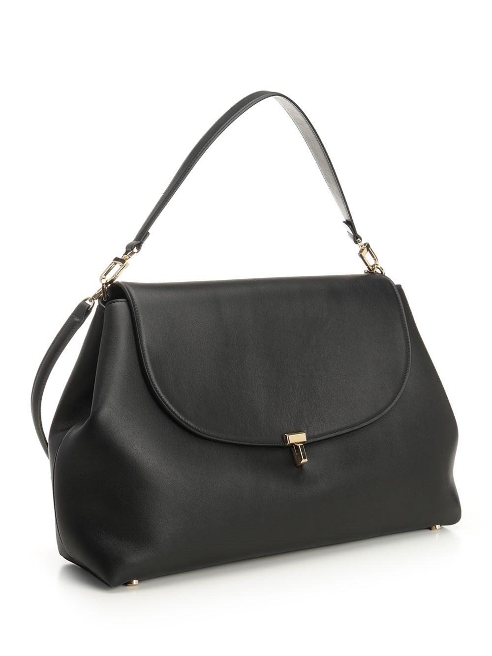 Toteme Women "T-Lock" Leather Shoulder Bag TOTEME