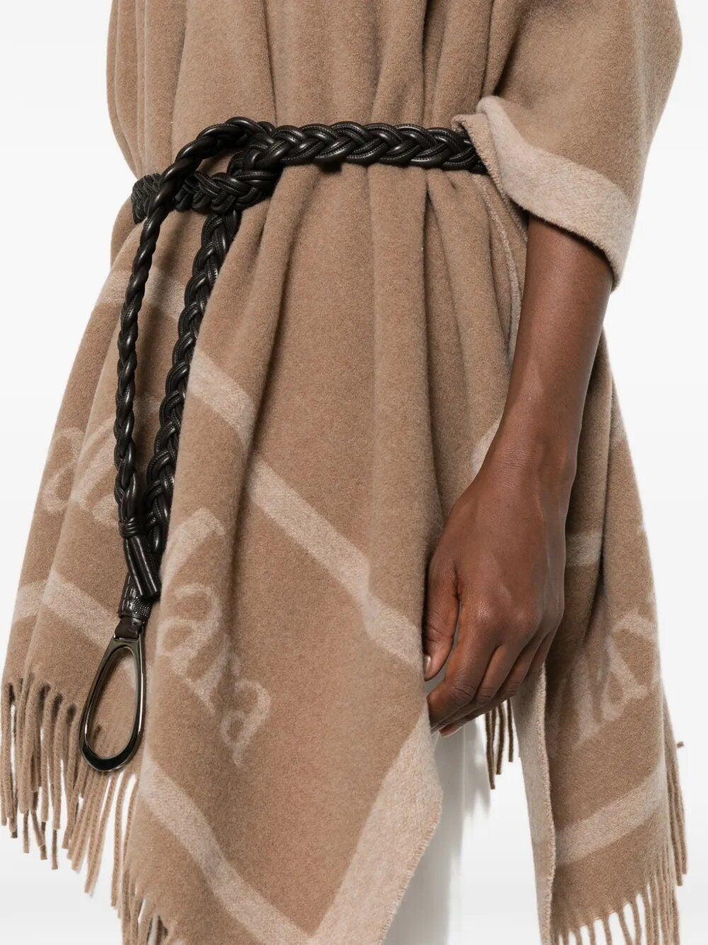 Max Mara Women Jacquard Wool Poncho MAX MARA