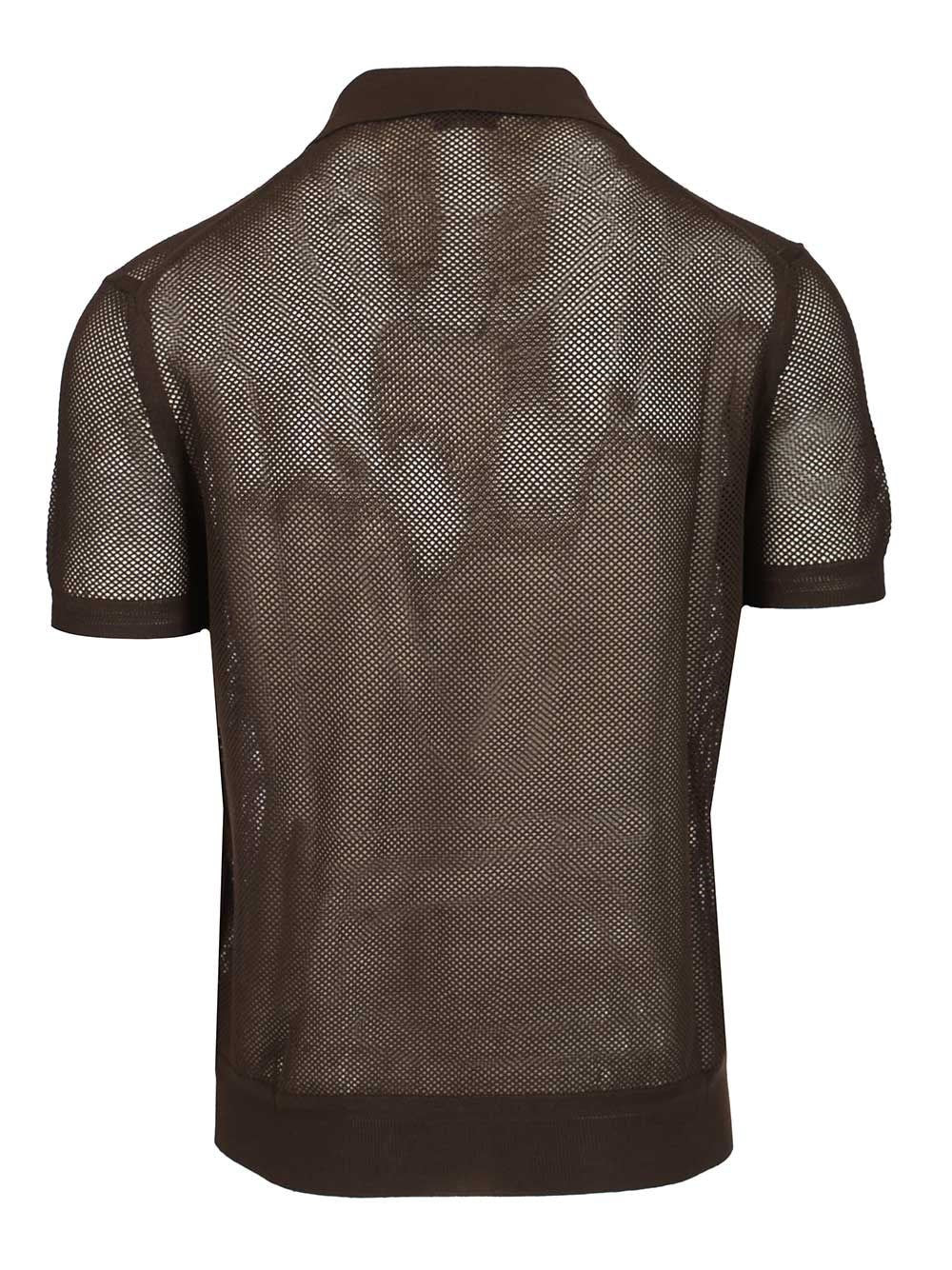 Tom Ford Men Knitted Polo Shirt TOM FORD