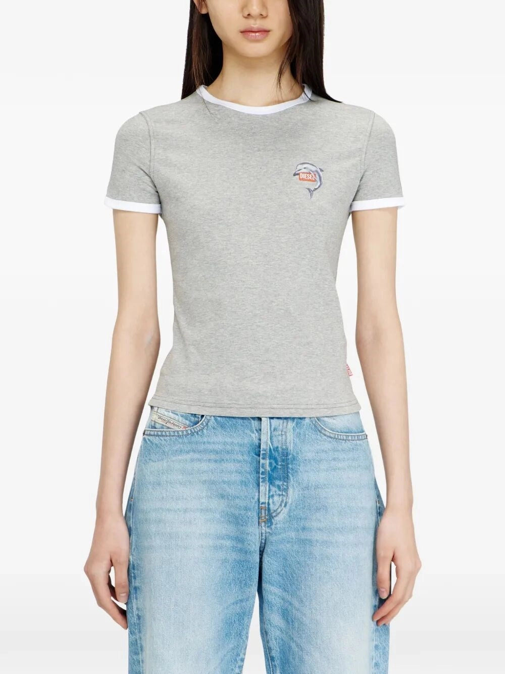 Diesel Women `T-Uncuties-Long-S13` T-Shirt DIESEL