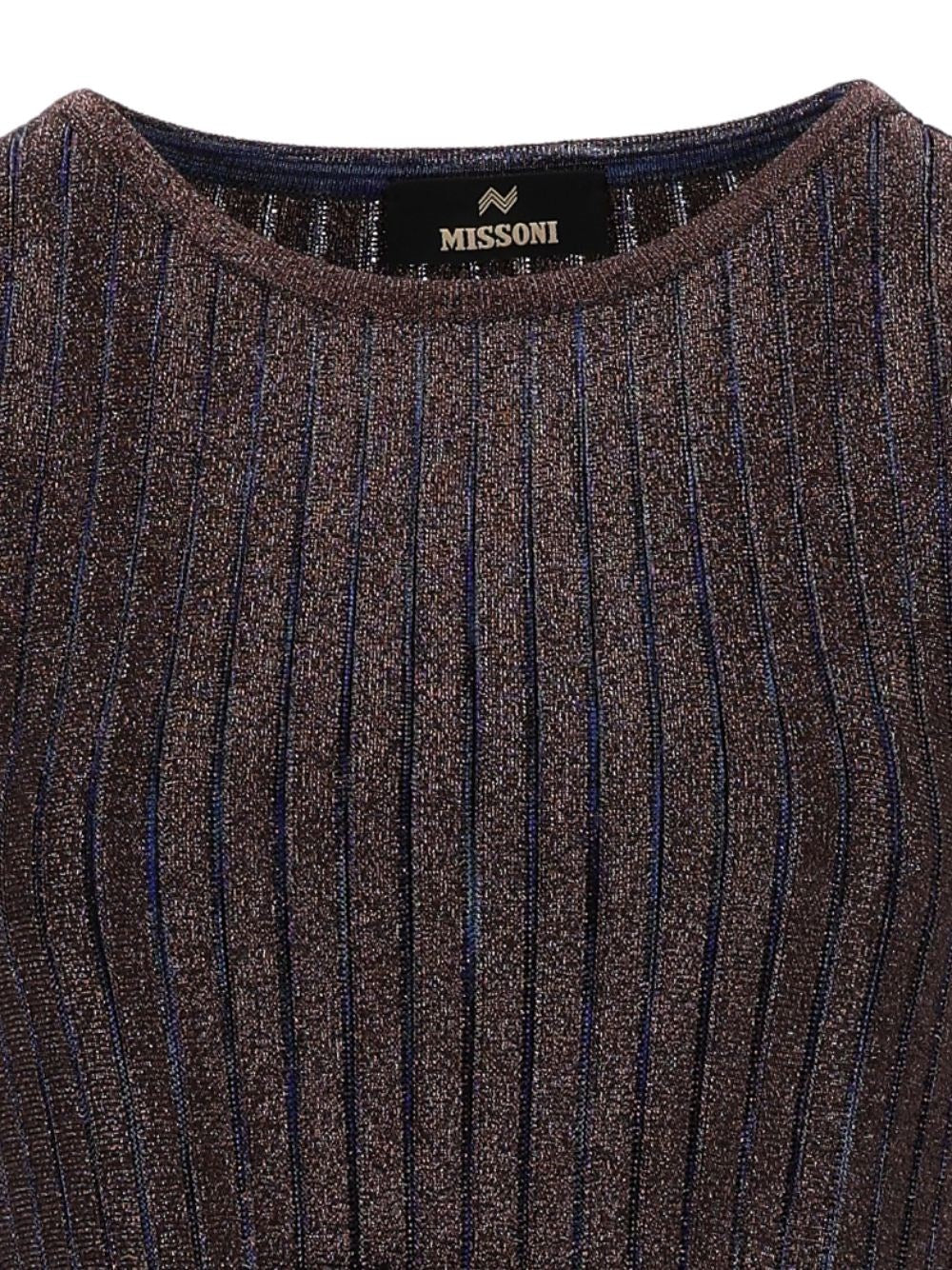 Missoni Women Long Lamé Viscose Dress With A Belt MISSONI