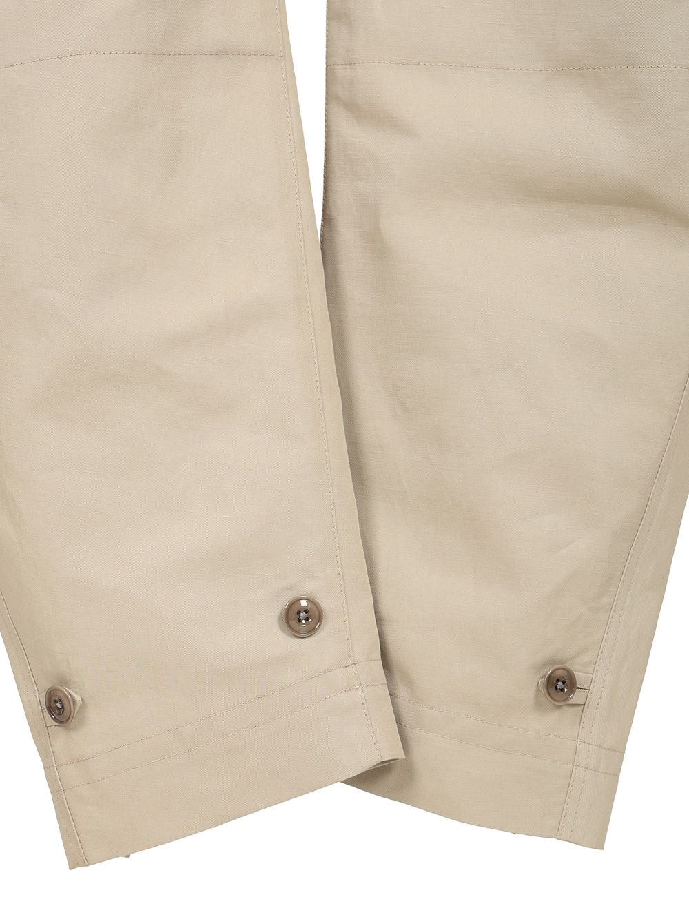 Lemaire Women Cotton And Linen Pants LEMAIRE