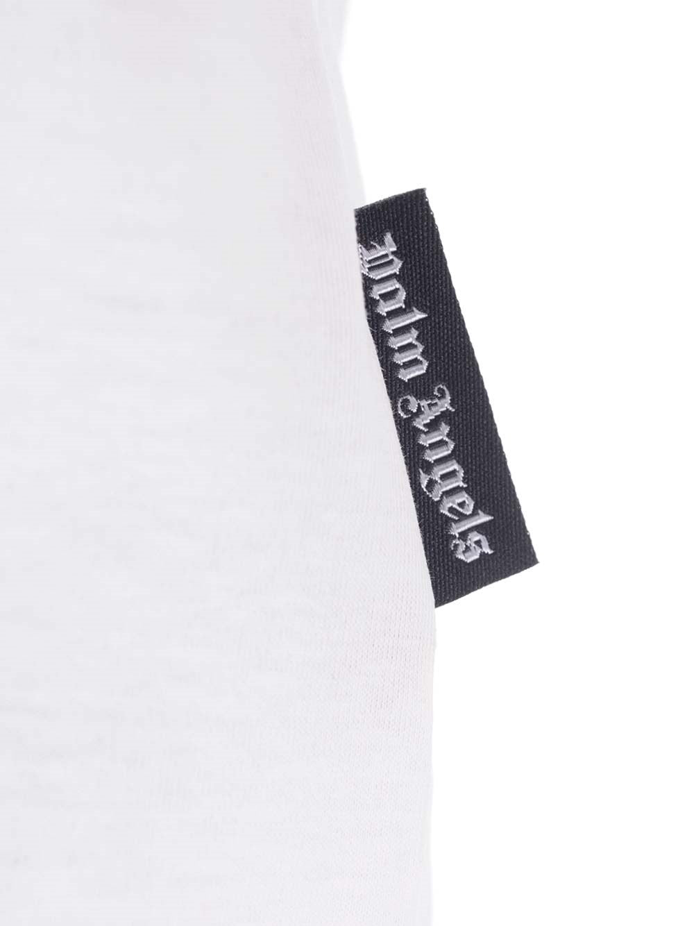 Palm Angels Women White T-Shirt With Logo PALM ANGELS