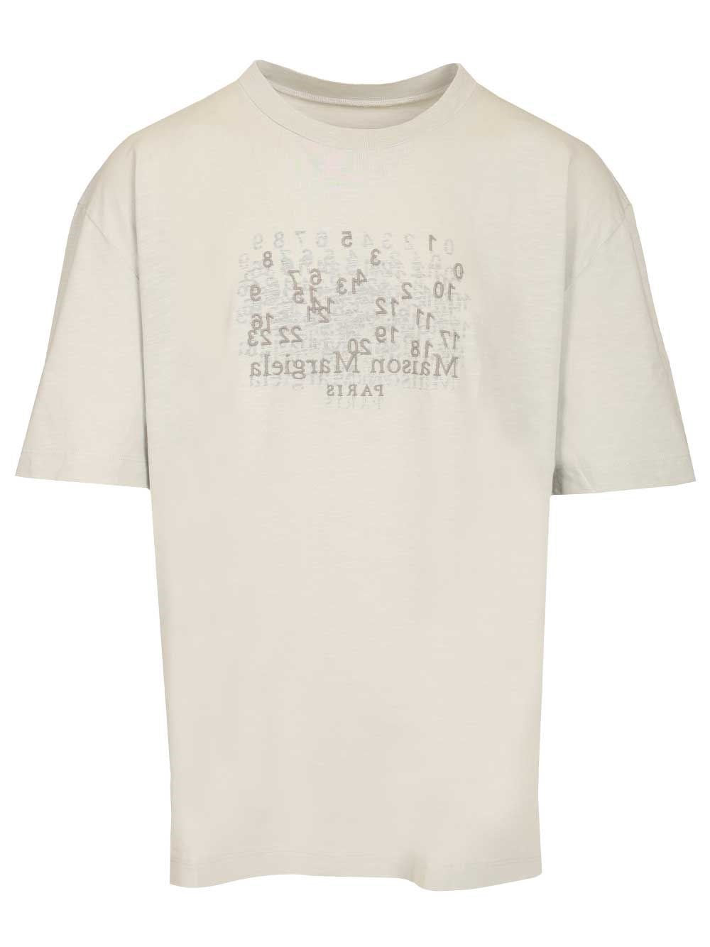Maison Margiela Men Embroidered Cotton T-Shirt MAISON MARGIELA