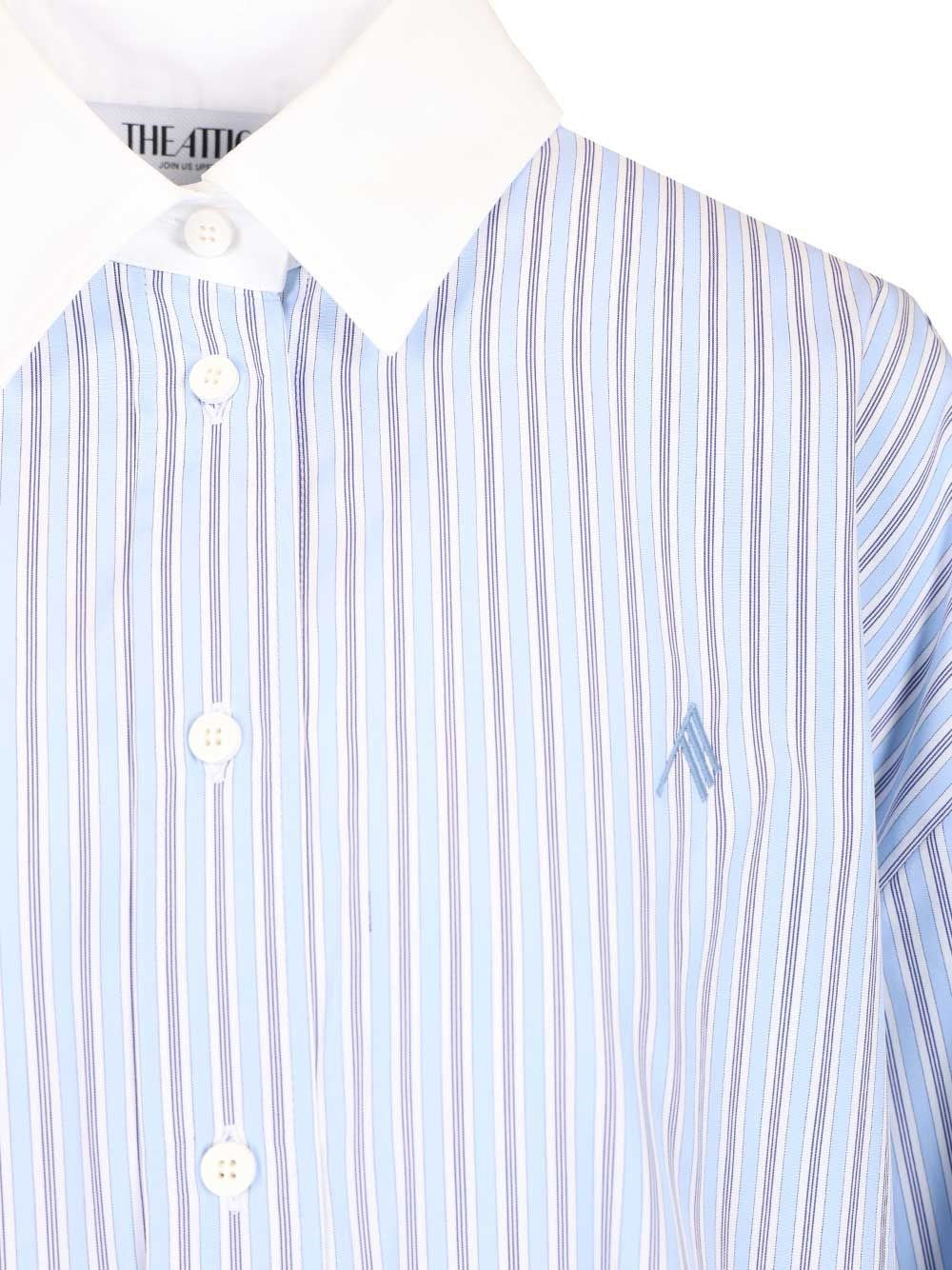 The Attico Women Striped Cotton Shirt THE ATTICO