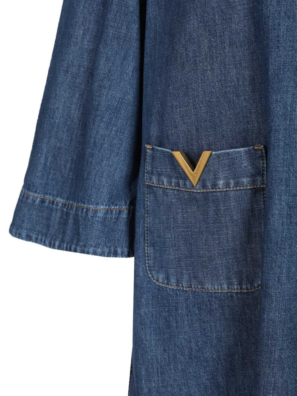 Valentino Garavani Women Chambray Denim Dress VALENTINO GARAVANI