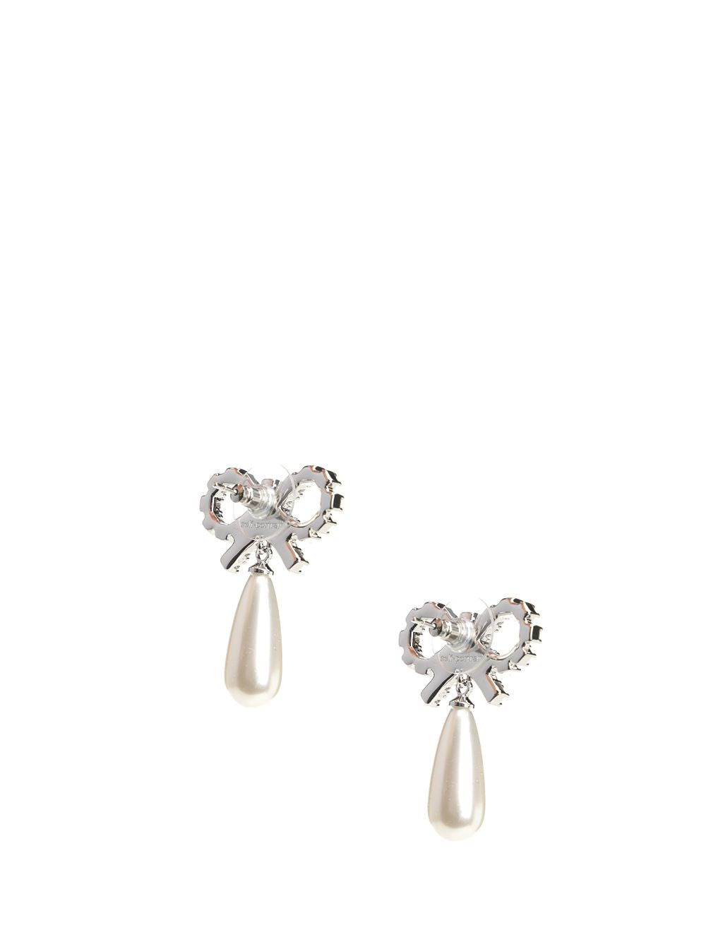 Self-Portrait Women Bow Pearl Earrings SELF-PORTRAIT