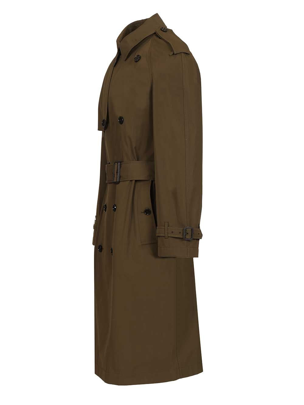 Burberry Men Long And Light Cotton Trench Coat BURBERRY