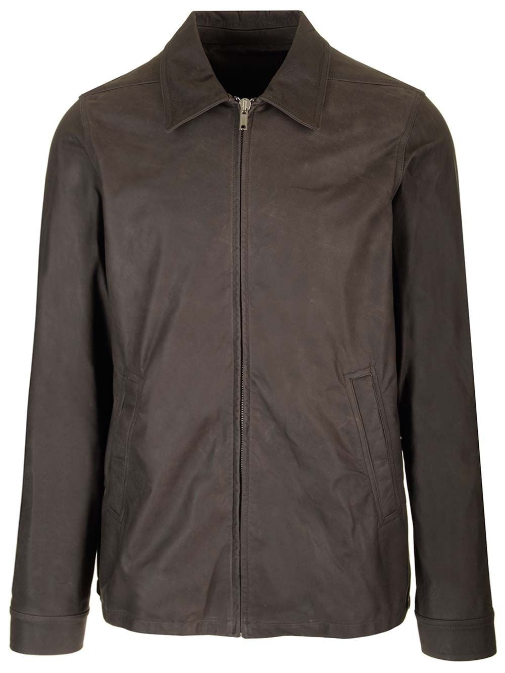 Rick Owens Men "Porterville" Leather Jacket RICK OWENS