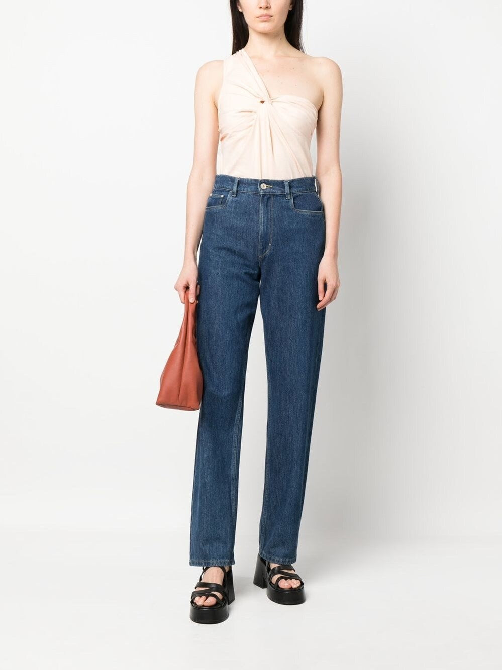 Forte_Forte Women Sand One-Shoulder Top FORTE FORTE