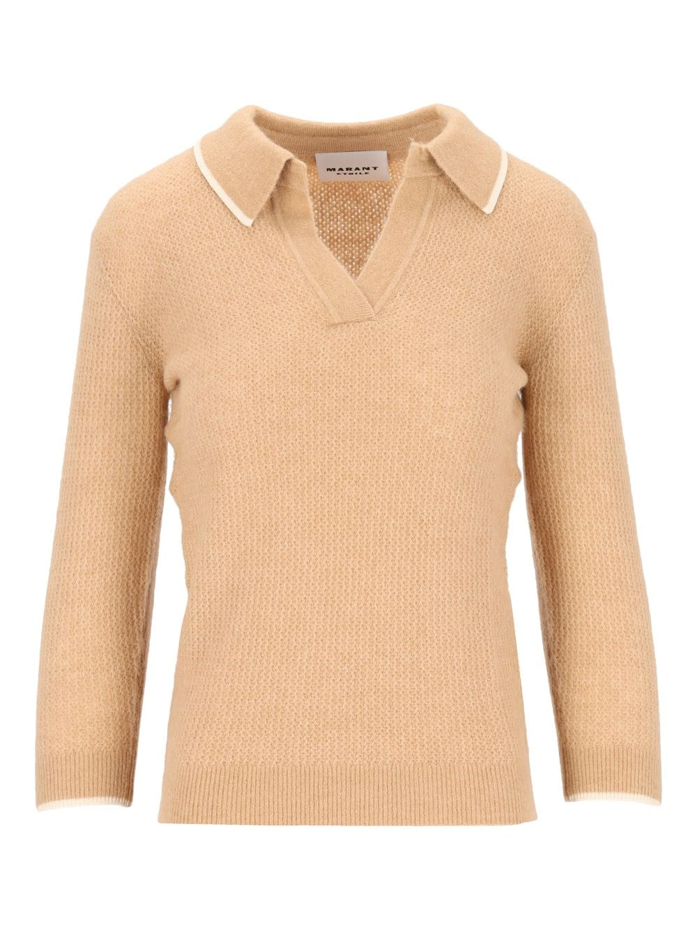 Marant Etoile Women "Nathalie-Gb"  Blend Polo Sweater ISABEL MARANT ETOILE