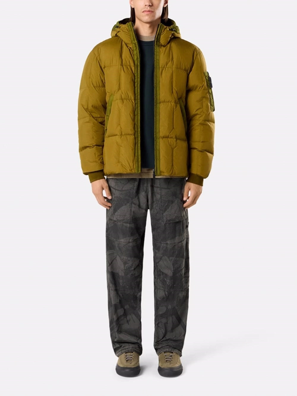 Stone Island Men Garment Dyed Crinkle Reps Ny Jacket STONE ISLAND