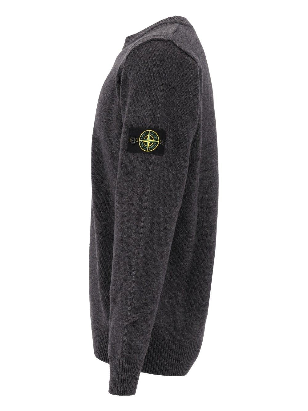 Stone Island Men Lambswool Crew Neck Sweater STONE ISLAND