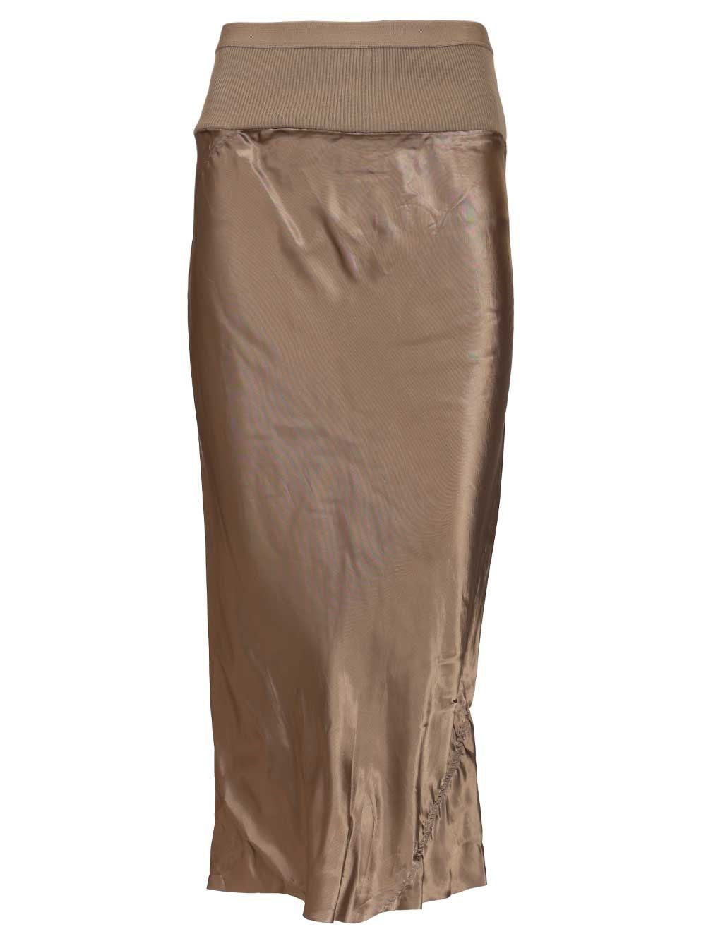 Rick Owens Women Knee Bias Midi Skirt RICK OWENS