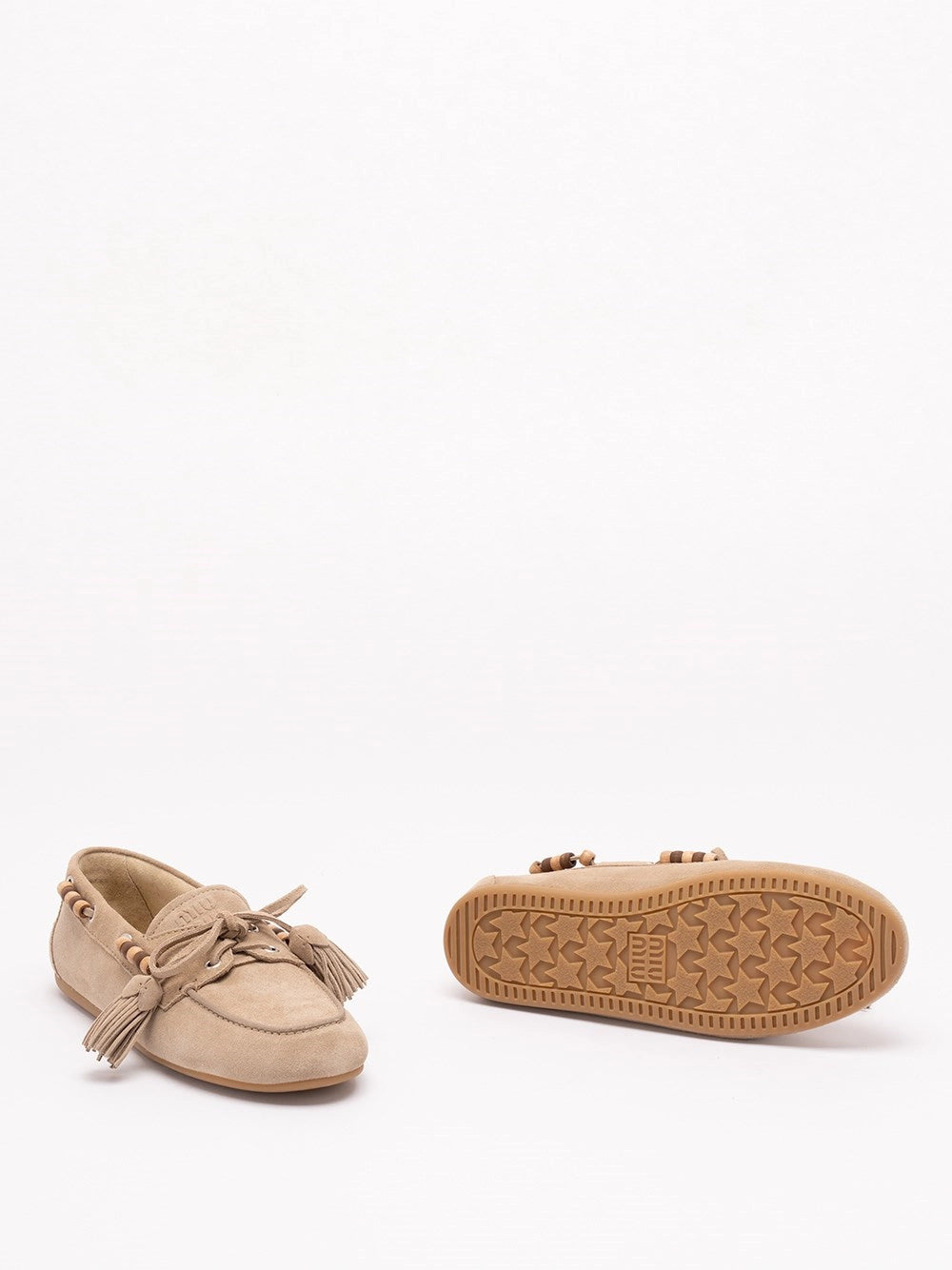 Miu Miu Women Suede Tassel Loafers MIU MIU