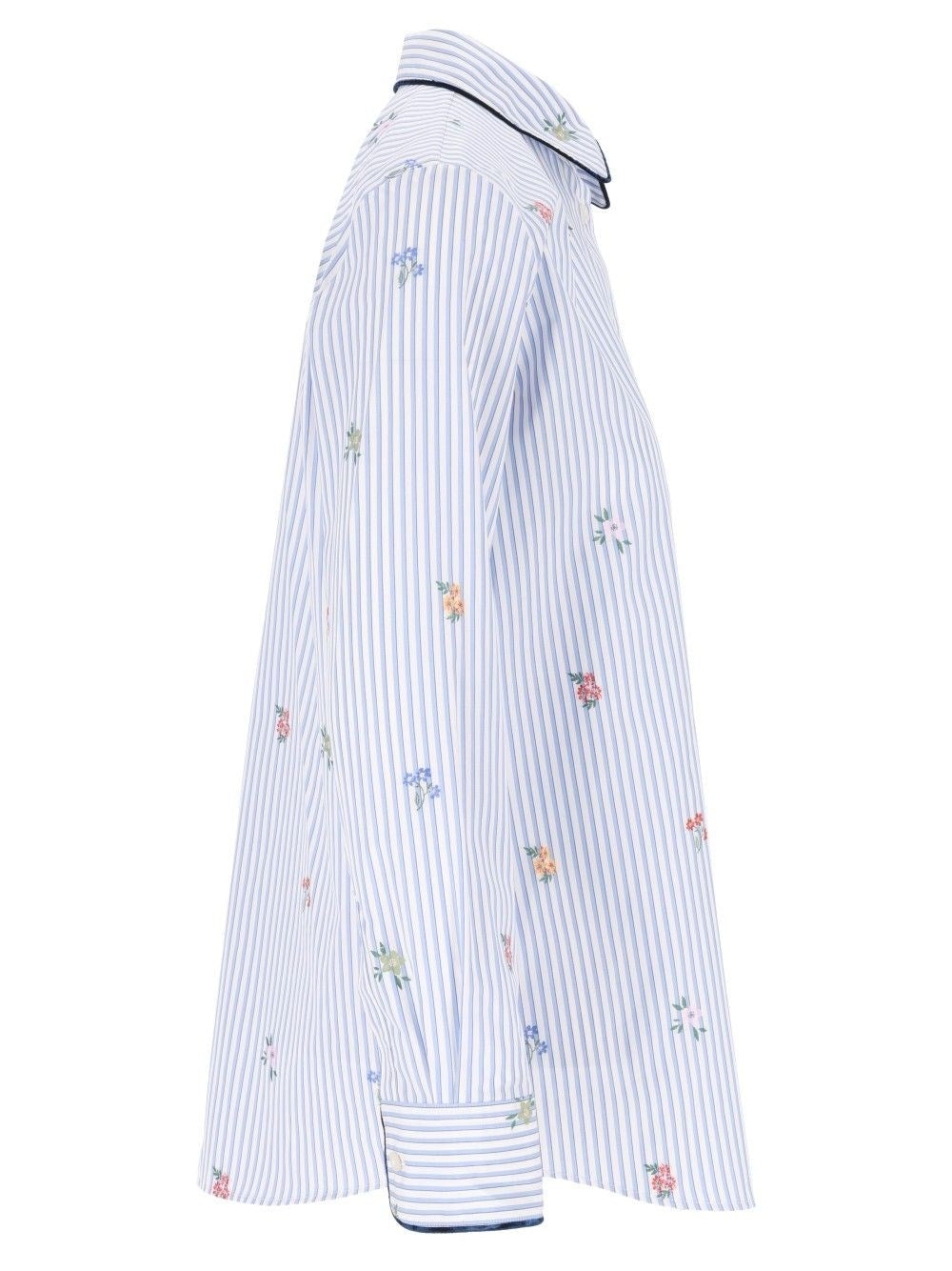 Etro Women Striped Jacquard Cotton Shirt ETRO