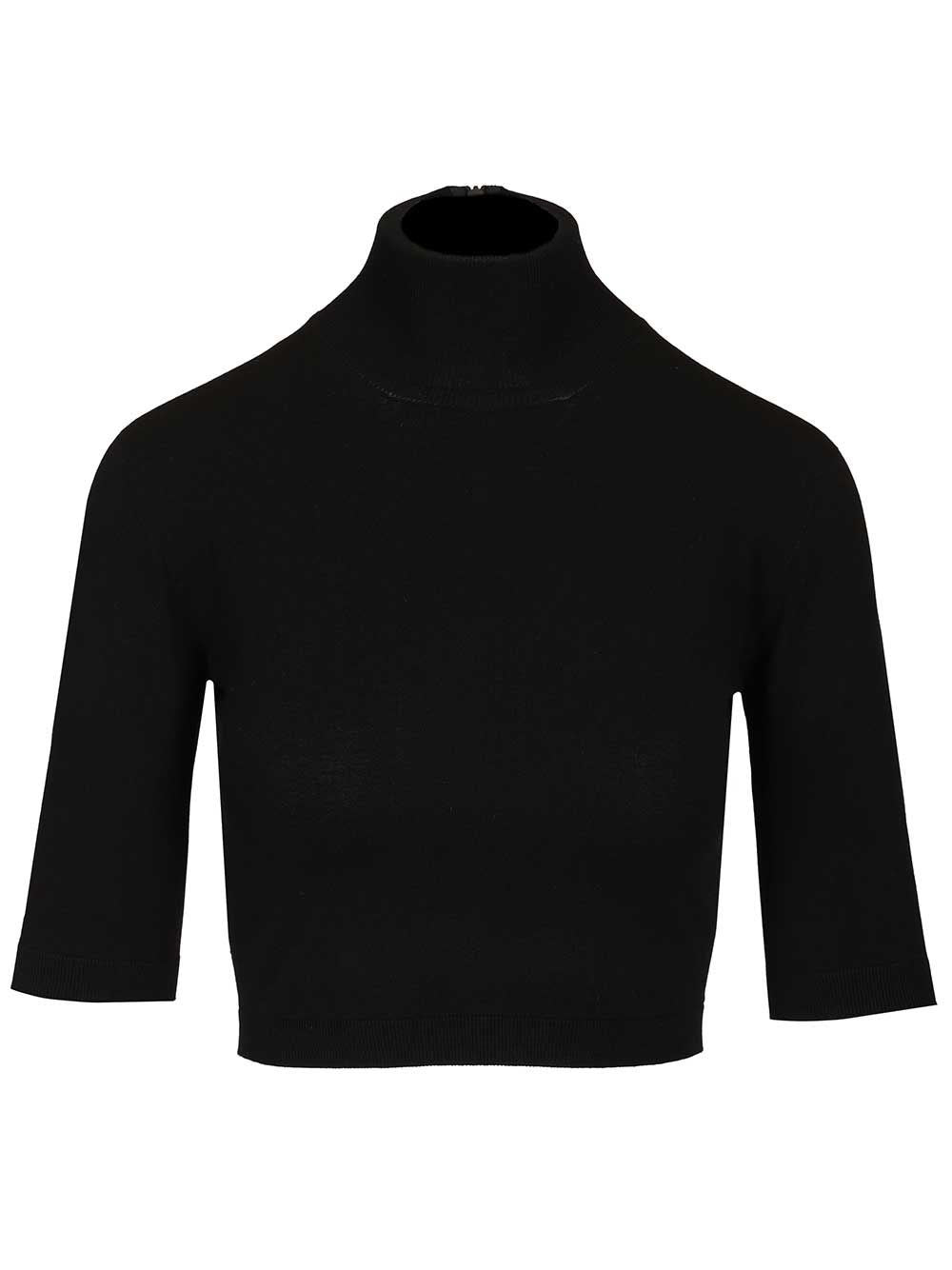 Max Mara Women Stretch Viscose Crop Turtleneck MAX MARA