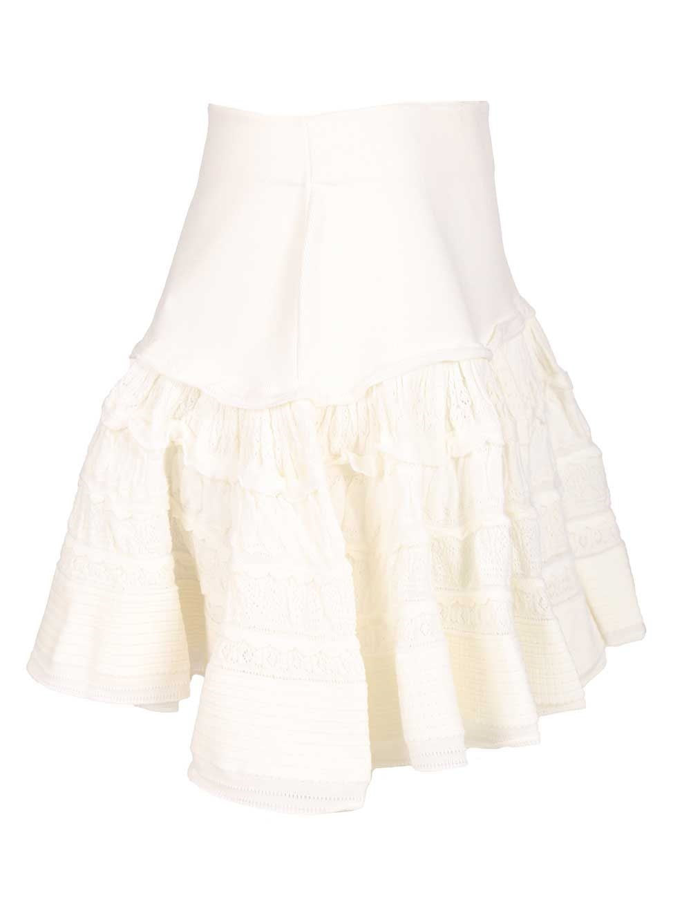 Alaïa Women "Crinoline" Mini Skirt With Ruffles ALAIA