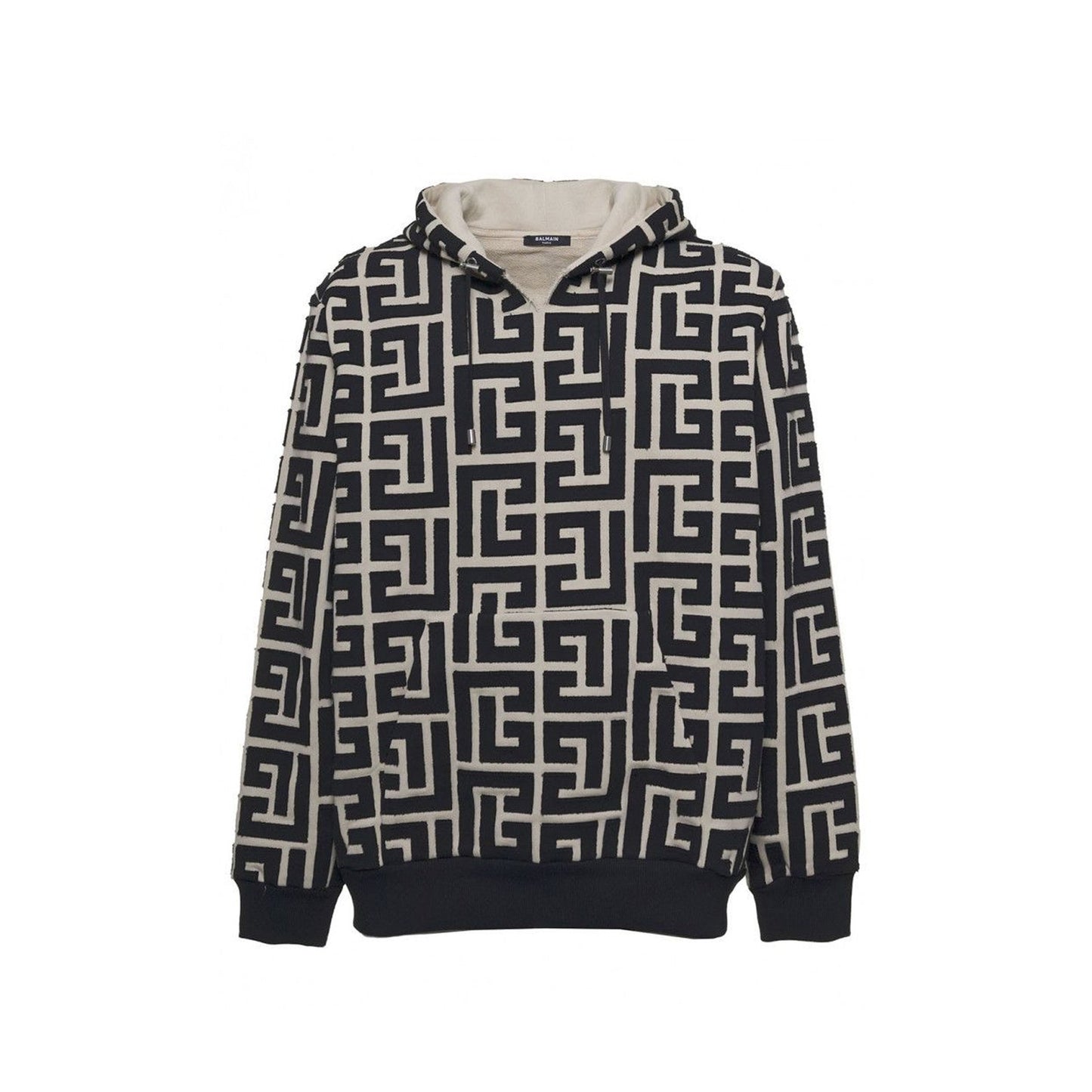 Balmain Monogrammed Hooded Sweatshirt Men BALMAIN
