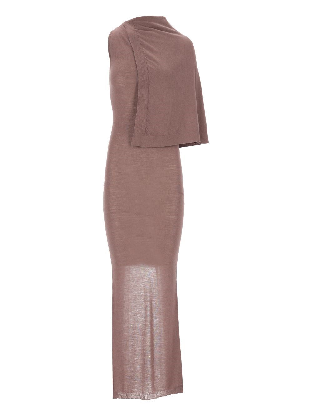 Rick Owens Women Long Knit Dress With Overlay Detail RICK OWENS