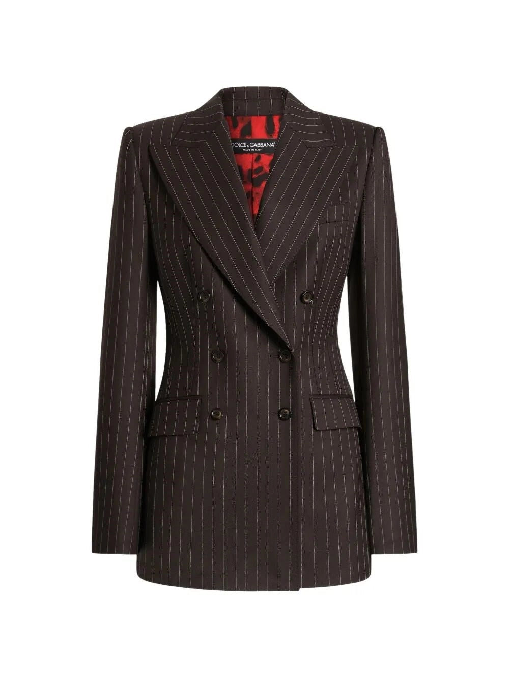 Dolce & Gabbana Women Double-Breasted Pinstripe Turlingon Blazer DOLCE & GABBANA