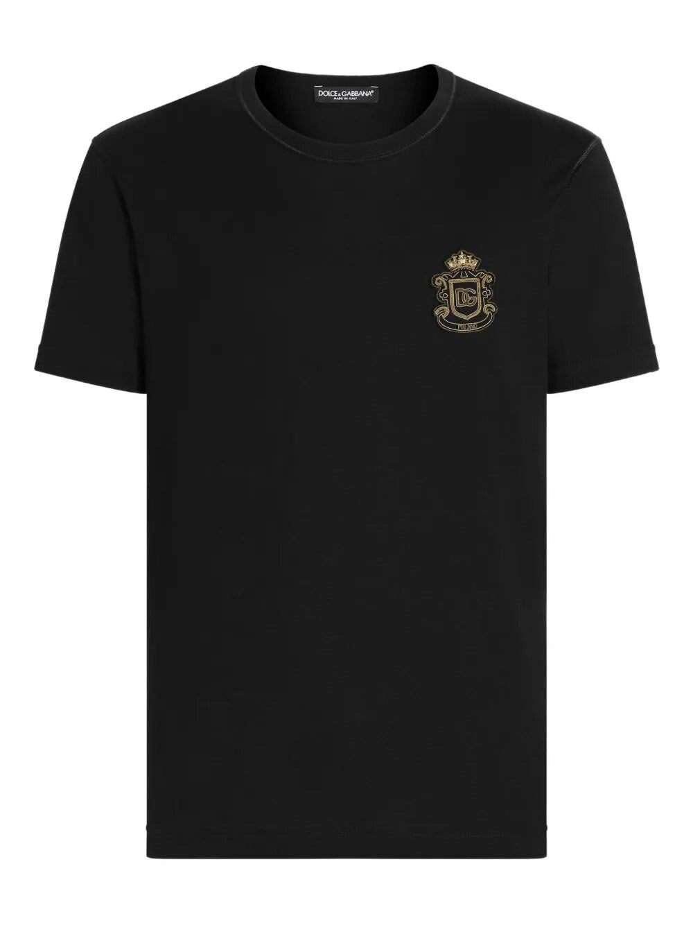 Dolce & Gabbana Men T-Shirt With Embroidery DOLCE & GABBANA