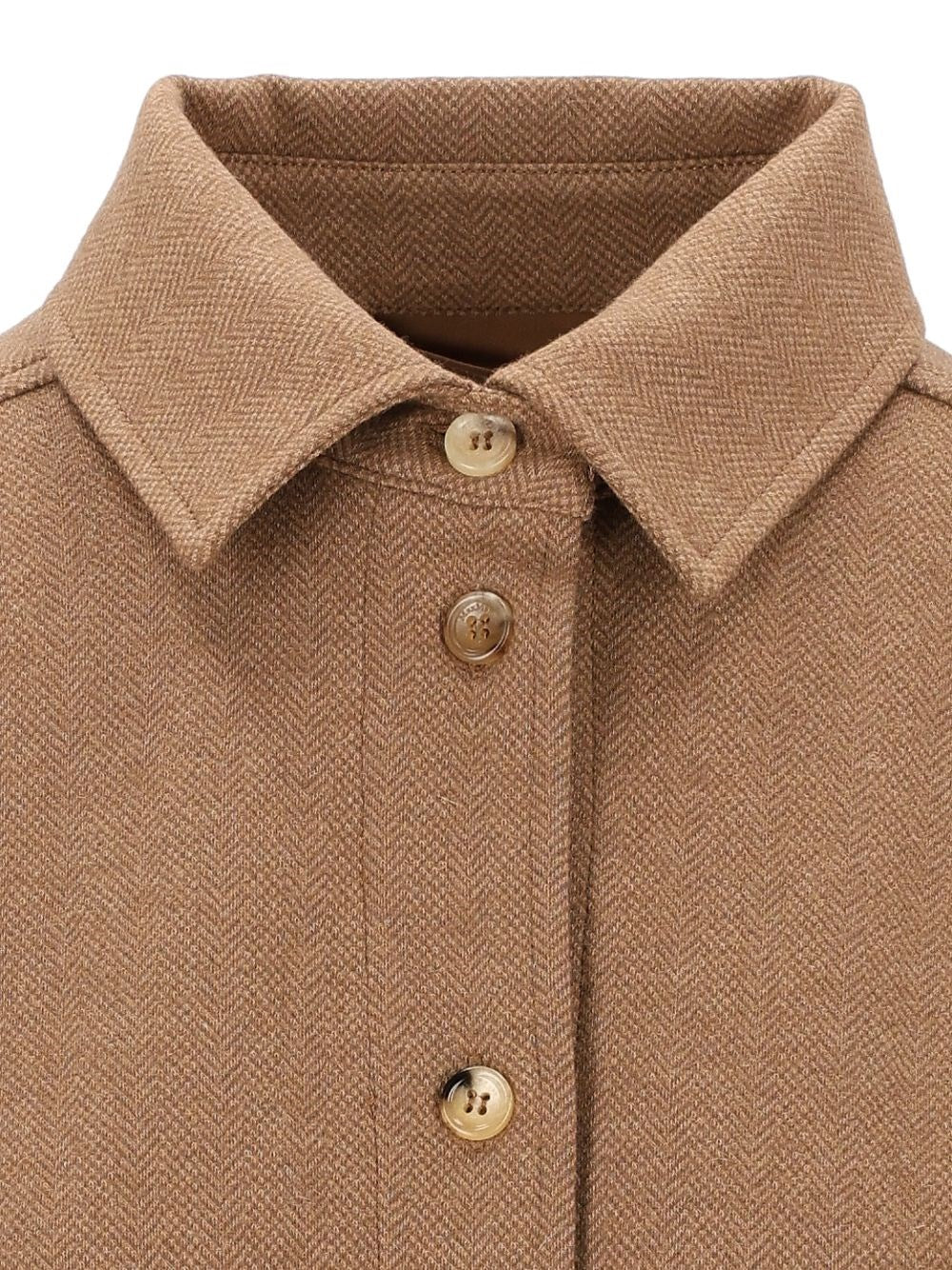 Max Mara Women "Ladino" Camel Hair And Wool Shirt MAX MARA